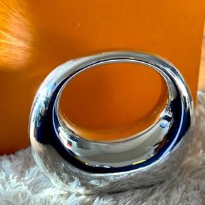 Silver Acrylic Hobo Handbag